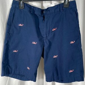 Vineyard Vines Breaker Short | American Flag Whales | 33in | EUC